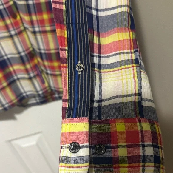 Scotch & Soda Men’s Multicolor Plaid Button Down Shirt Size Small NWT - Picture 2 of 5